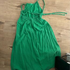 Aritzia Green Maxi Dress